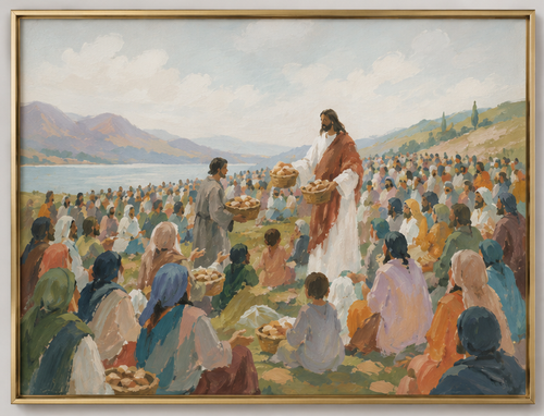 Jesus Feeding the 500